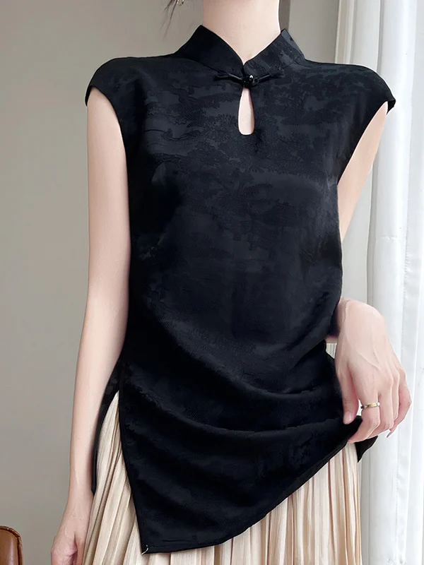 New Chinese Sle ort Sve Stand Collar Women's Flag Dr Heavy Embroidery T-irt Summer Breathable Moisture ng Sl...
New Chinese Sle ort Sve Stand Collar Women's Flag Dr Heavy Embroidery T-irt Summer Breathable Moisture ng Sl...