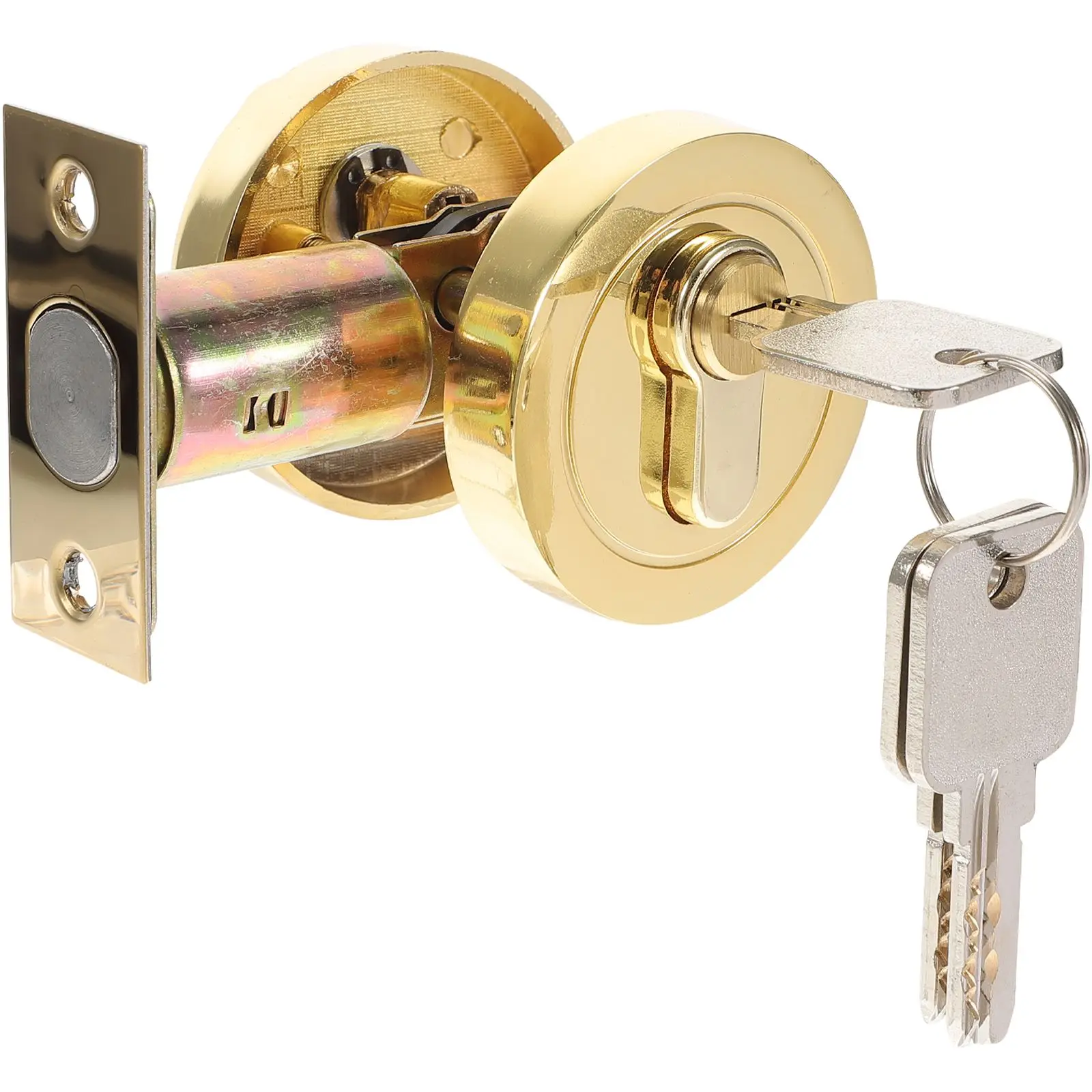 Zinc Alloy Deadbolt Lock Black Knob Invisible Exterior Handle Single Cylinder Door Locks for Front Bedroom Bathroom Smooth
Zinc Alloy Deadbolt Lock Black Knob Invisible Exterior Handle Single Cylinder Door Locks for Front Bedroom Bathroom Smooth