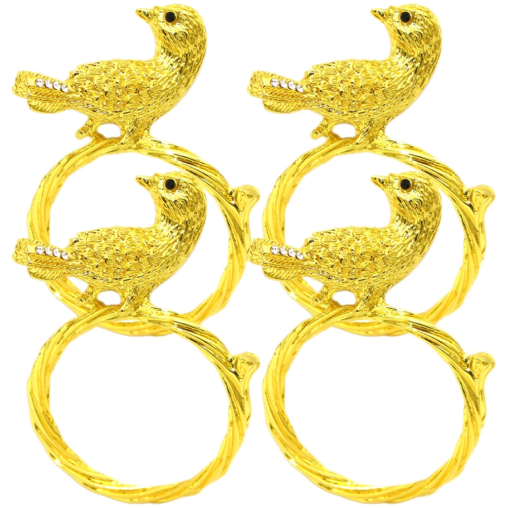 4pcs Napkin Rings Metal Decorative Tableware Wedding Party Supplies Bird Shaped Napkin Buckles Home Dining Accessories
4pcs Napkin Rings Metal Decorative Tableware Wedding Party Supplies Bird Shaped Napkin Buckles Home Dining Accessories