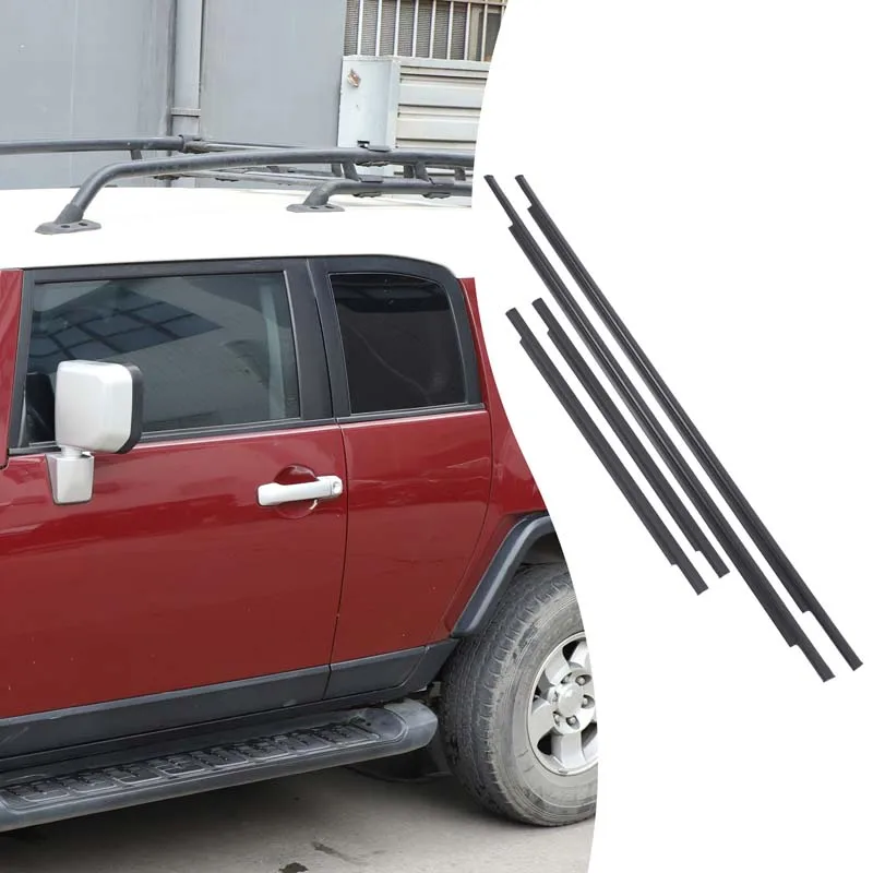 4piece set ABS Rubber Black For Toyota FJ Cruiser 2007-2015 car window bead seal strip replacement accessories OE: 68161-35073
4piece set ABS Rubber Black For Toyota FJ Cruiser 2007-2015 car window bead seal strip replacement accessories OE: 68161-35073