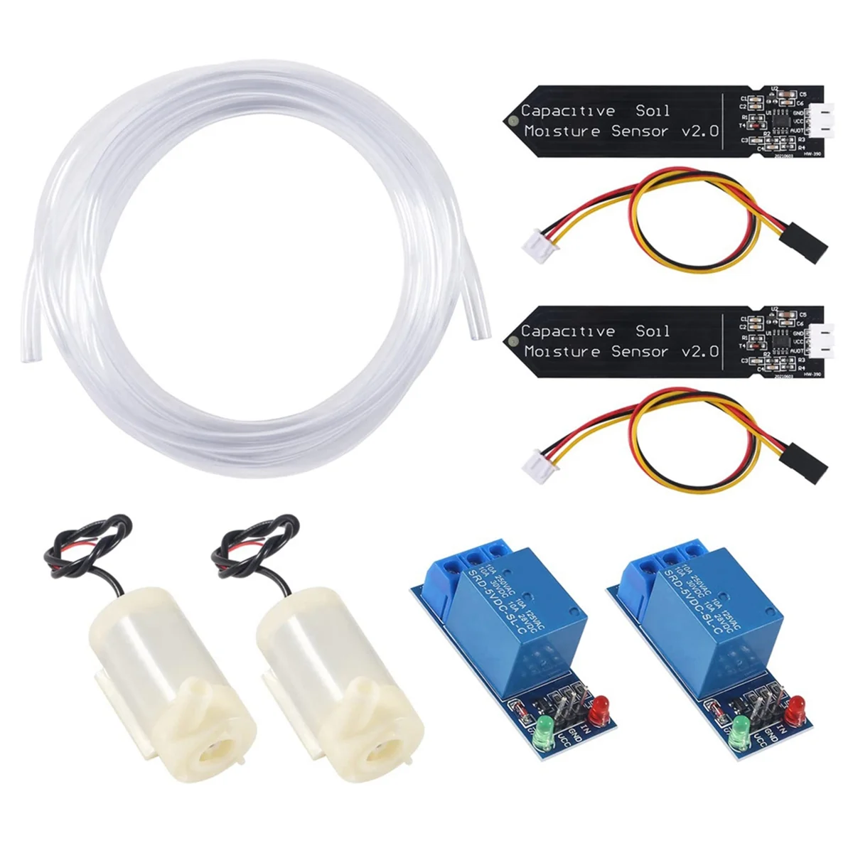 ABKO-1set Automatic Irrigation DIY Kit Watering System Capacitive Soil Moisture Sensor and Water Pump for Garden Watering DIY
ABKO-1set Automatic Irrigation DIY Kit Watering System Capacitive Soil Moisture Sensor and Water Pump for Garden Watering DIY