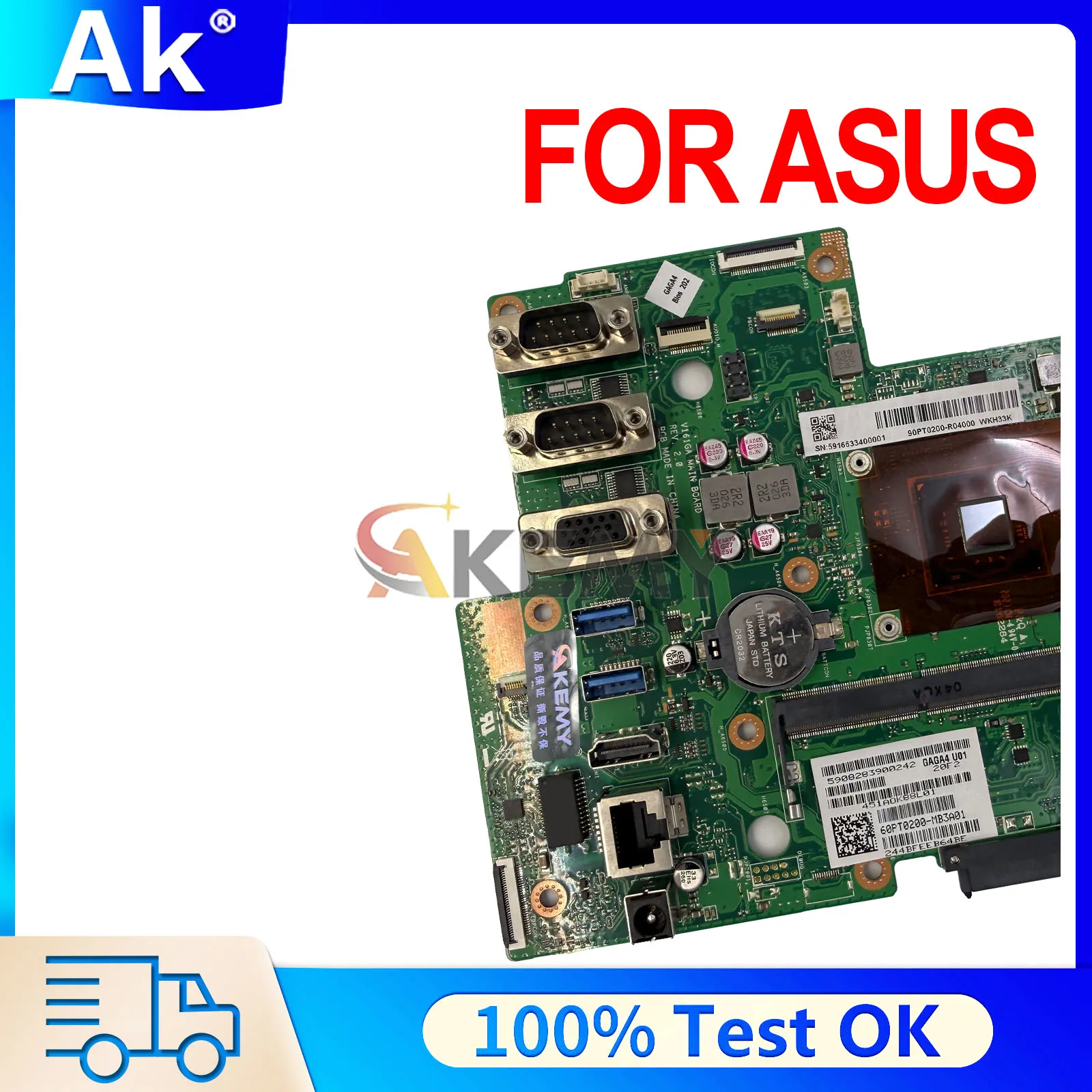 V161GAR All-in-One PC Motherboard For ASUS V161GAR Notebook Mainboard N4020 CPU 100% Tested OK
V161GAR All-in-One PC Motherboard For ASUS V161GAR Notebook Mainboard N4020 CPU 100% Tested OK