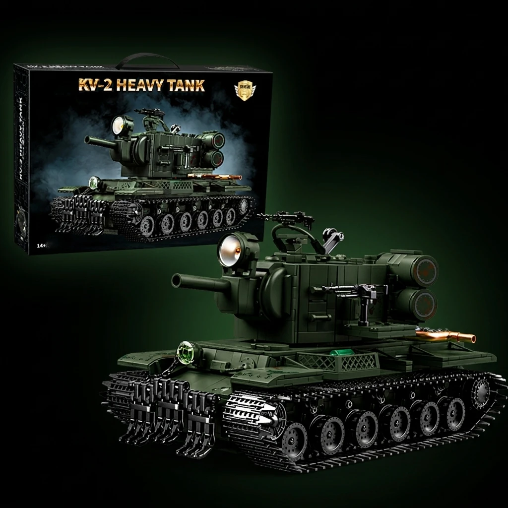 2235pcs KV-2 Heavy Tank MOC Building Sets Military World War 2 Series Bricks Model DIY WW2 Toy for Boys Adult Kid Technical Gift
2235pcs KV-2 Heavy Tank MOC Building Sets Military World War 2 Series Bricks Model DIY WW2 Toy for Boys Adult Kid Technical Gift
