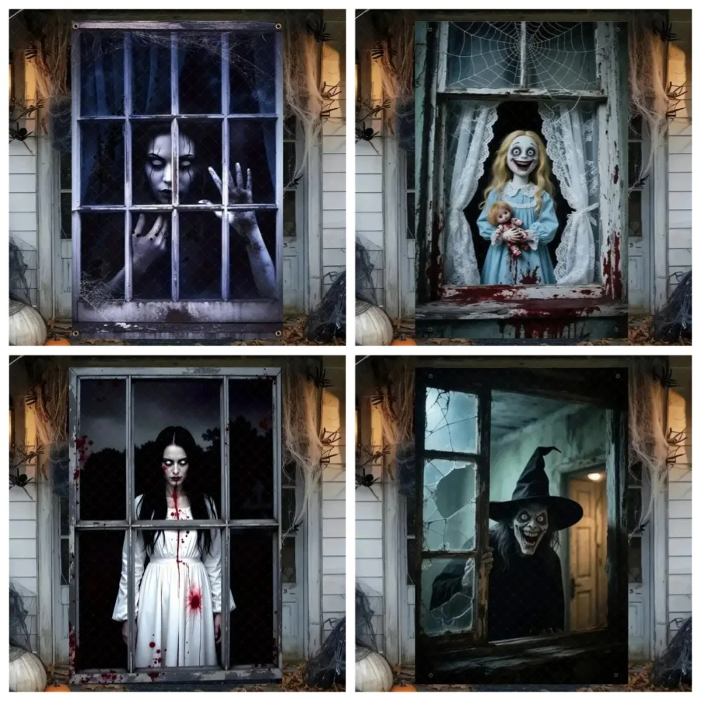 Scary Halloween Backdrops Window Banner Horror Hanging Cloth Family Party Decor Background Witch Zombie Ghosts Super Terrifying
Scary Halloween Backdrops Window Banner Horror Hanging Cloth Family Party Decor Background Witch Zombie Ghosts Super Terrifying