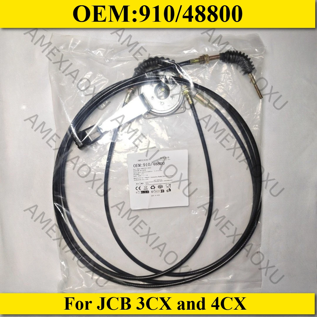 For JCB 3CX and 4CX THROTTLE CABLE 910/48800, COMPLETE WITH LEVER ------- NEW
For JCB 3CX and 4CX THROTTLE CABLE 910/48800, COMPLETE WITH LEVER ------- NEW