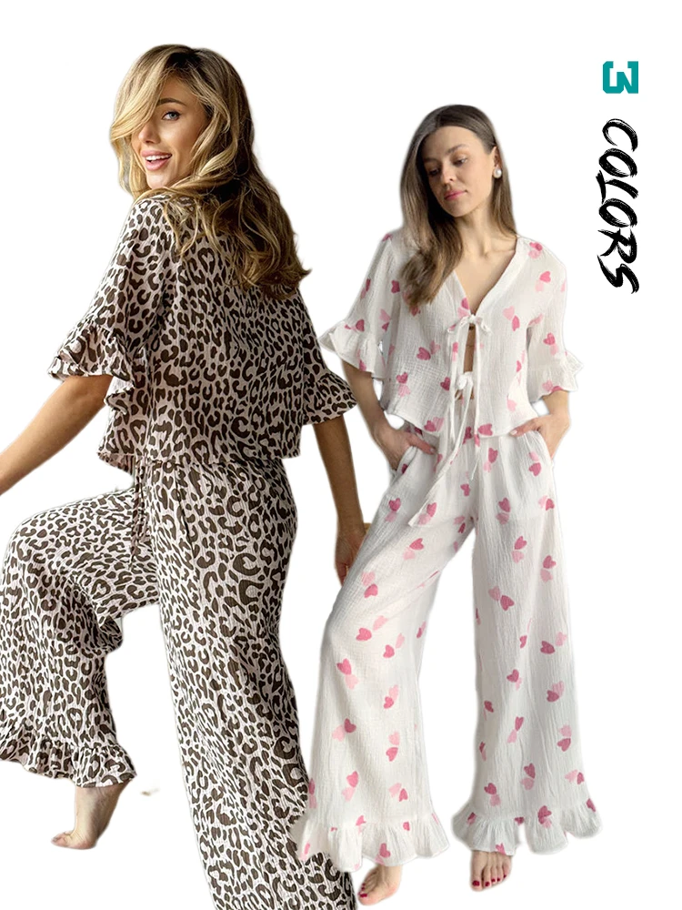2024 Y2k Pink Heart Pajama Sets for Women 2PCS Ruffle Cute Long Sleeve Matching Lounge Shirts Sets 90S Casual Pajamas Homewear
2024 Y2k Pink Heart Pajama Sets for Women 2PCS Ruffle Cute Long Sleeve Matching Lounge Shirts Sets 90S Casual Pajamas Homewear