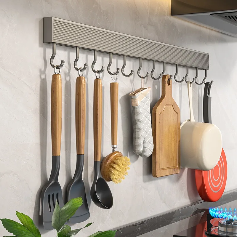 Wall Mounted Hooks Rack Punch Free Kitchen Utensils Storage Row Hook Holder Bathroom Towel Robe Coat Hangers Multi-Purpose Hooks
Wall Mounted Hooks Rack Punch Free Kitchen Utensils Storage Row Hook Holder Bathroom Towel Robe Coat Hangers Multi-Purpose Hooks