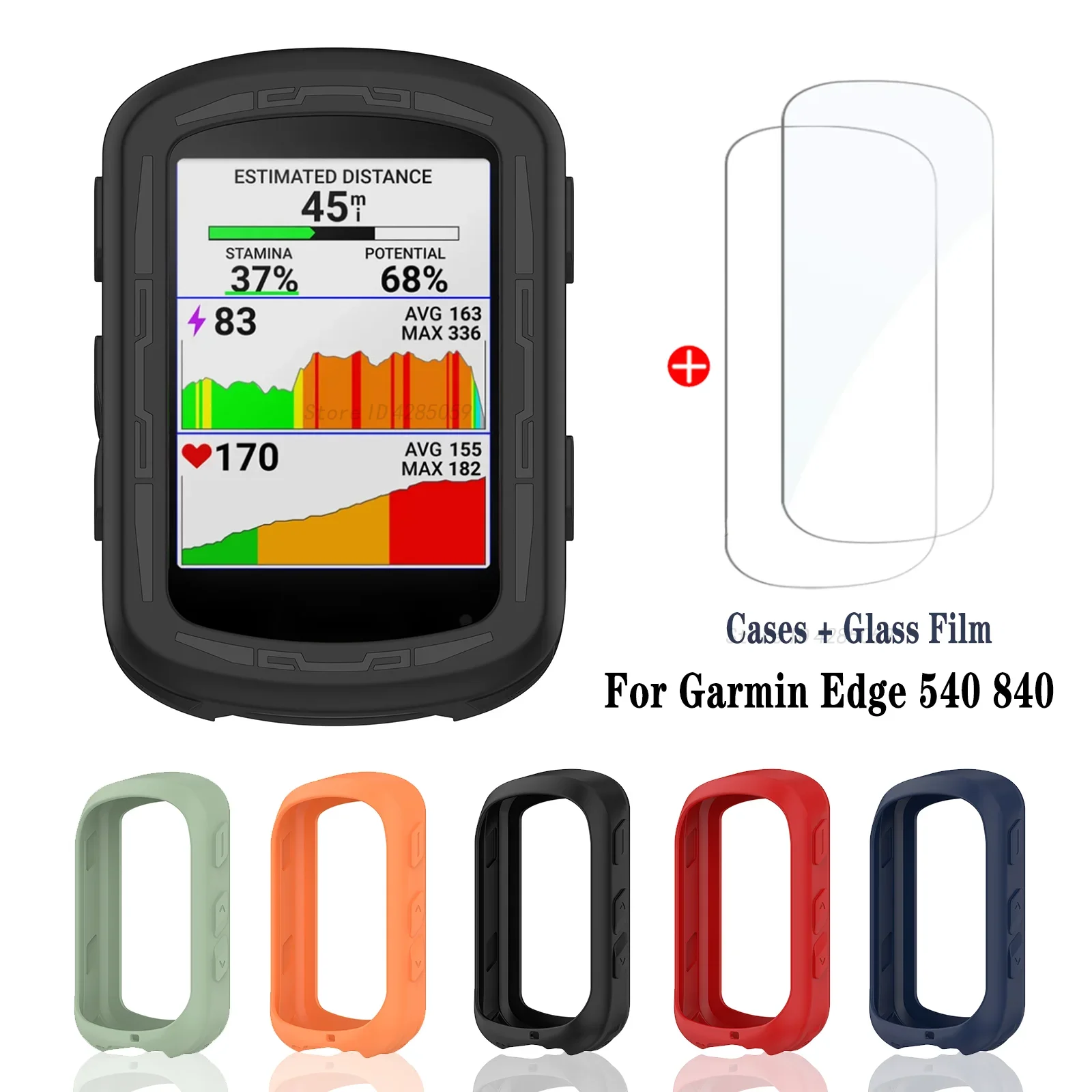 Silicone Case + 2Pcs Tempered Glass for Garmin Edge 540 GPS Stopwatch Screen Protector Cover for Garmin Edge 840 All-Around
Silicone Case + 2Pcs Tempered Glass for Garmin Edge 540 GPS Stopwatch Screen Protector Cover for Garmin Edge 840 All-Around