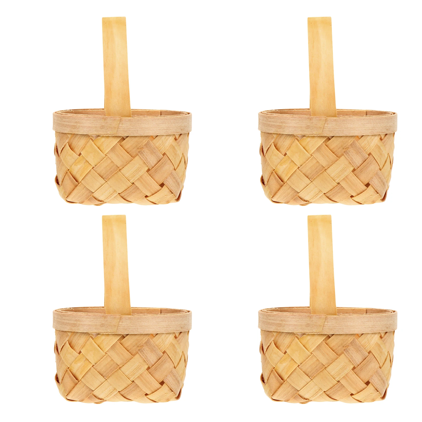 4 Pcs Hand Woven Baskets 6 5x4 5x4 cm Small Wood Chip Storage Baskets Home Decor Wedding Party Gift Flower Arrangement Basket
4 Pcs Hand Woven Baskets 6 5x4 5x4 cm Small Wood Chip Storage Baskets Home Decor Wedding Party Gift Flower Arrangement Basket