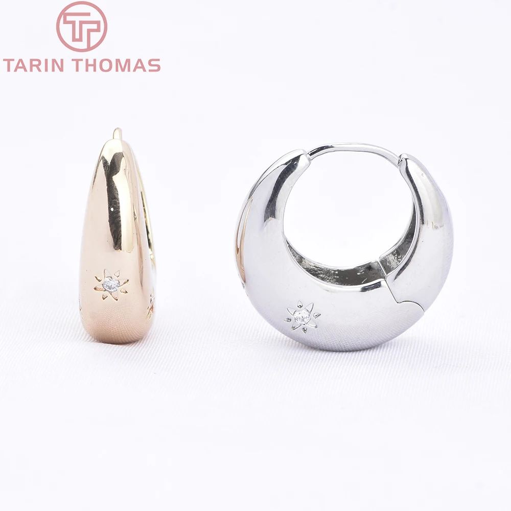 (9986) 4PCS 20x19.5MM 24K Gold Color Brass with Zircon Round Star Earrings Clasp High Quality DIY Jewelry Making Findings
(9986) 4PCS 20x19.5MM 24K Gold Color Brass with Zircon Round Star Earrings Clasp High Quality DIY Jewelry Making Findings