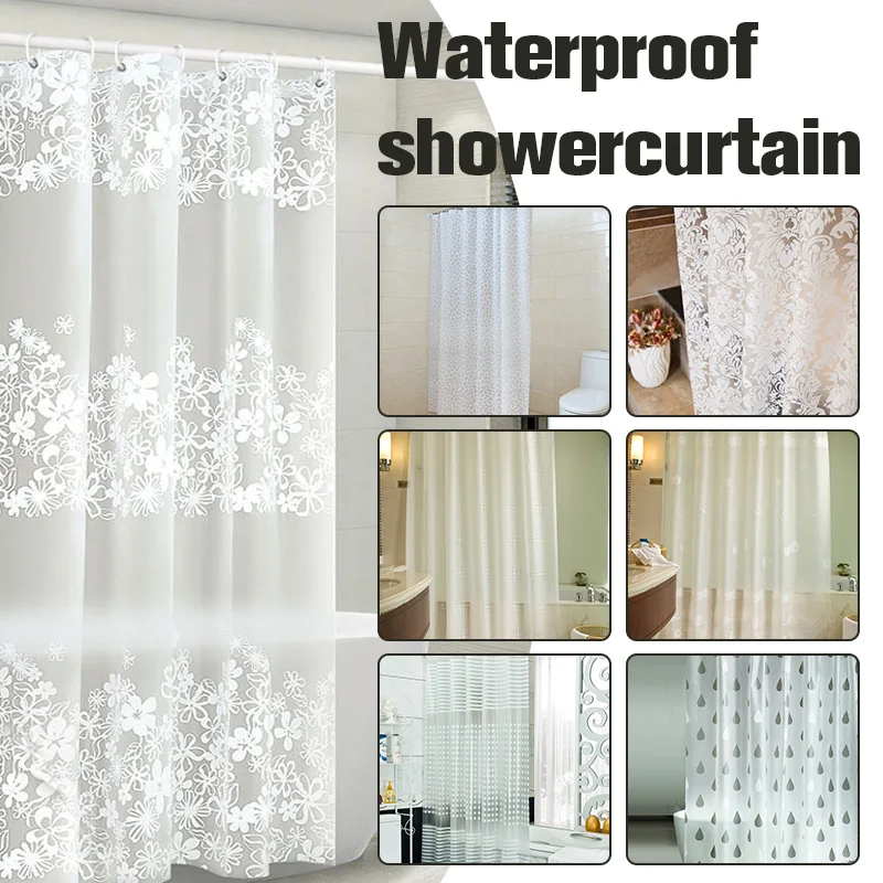 European-style Waterproof Thicken Shower Curtain Mildew-proof Bathroom Curtain PEVA Plastic Curtain With Hooks
European-style Waterproof Thicken Shower Curtain Mildew-proof Bathroom Curtain PEVA Plastic Curtain With Hooks