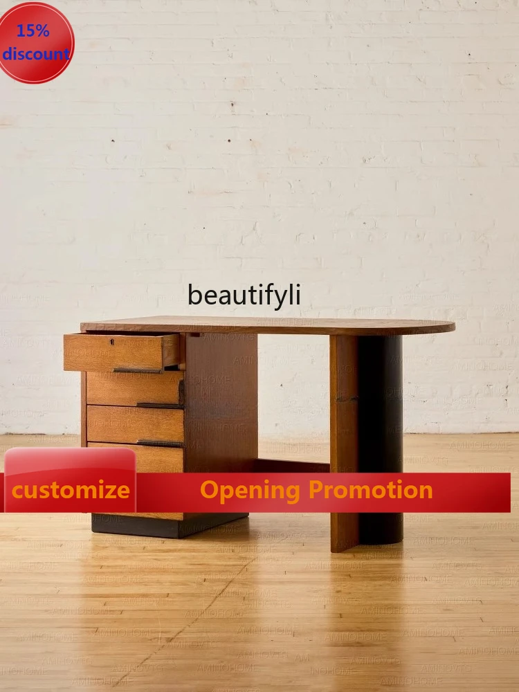 Medieval retro style desk household solid wood high-end computer desk, bedroom dresser wabi-sabi G1218
Medieval retro style desk household solid wood high-end computer desk, bedroom dresser wabi-sabi G1218