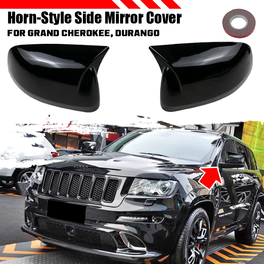 1 Pair Tape-On Add-On Horn-Style Side Wing Mirror Covers For Jeep Grand Cherokee WK2 2011-2020 For Dodge Durango 2011-2022 
1 Pair Tape-On Add-On Horn-Style Side Wing Mirror Covers For Jeep Grand Cherokee WK2 2011-2020 For Dodge Durango 2011-2022