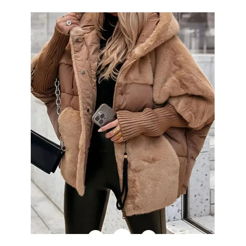 Elegant Hooded Jacket for Women Streetwear 2025 Autumn and Winter New Fashion Casual Zipper Loose Jacket Long Sleeve Coats
Elegant Hooded Jacket for Women Streetwear 2025 Autumn and Winter New Fashion Casual Zipper Loose Jacket Long Sleeve Coats