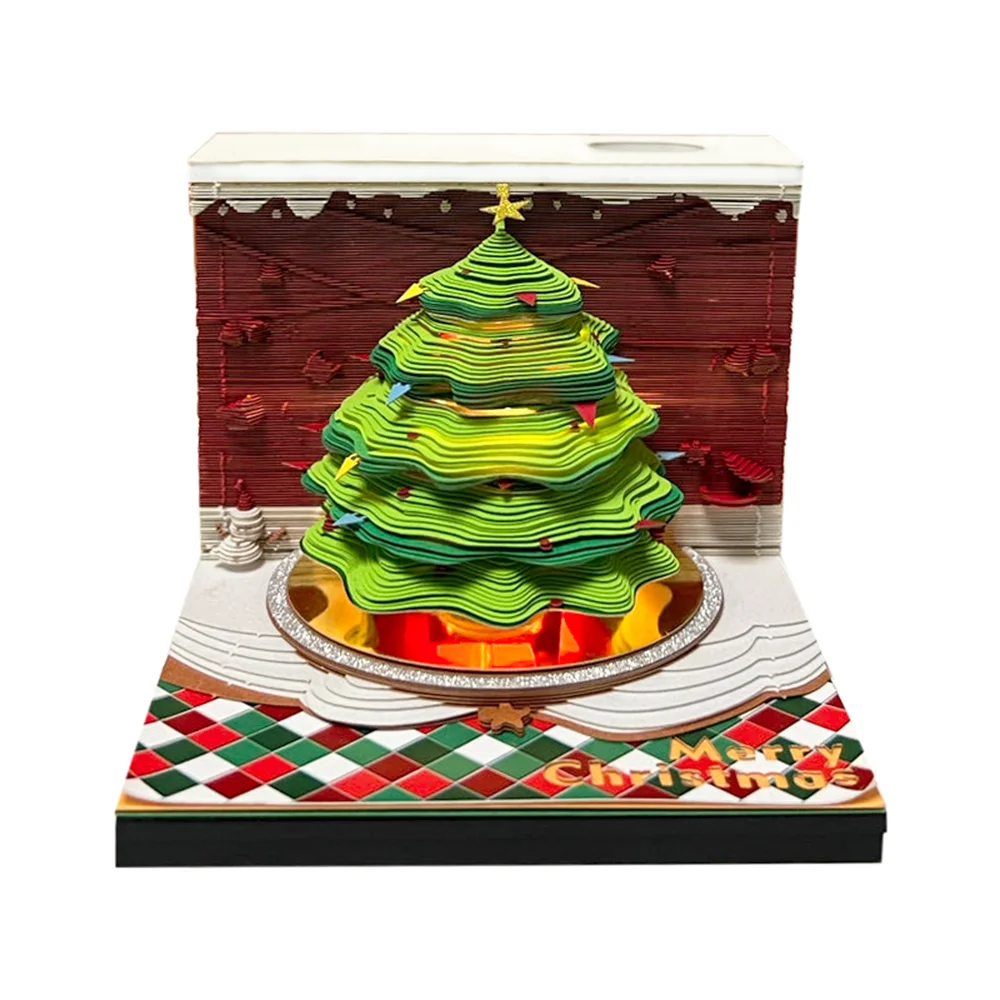 Omoshiroi Block Mini Notepad 3D Memo Pad Led Christmas Tree 269Sheets Sticky Note 3D Art Note Paper Diy Craft Birthday Xmas Gift
Omoshiroi Block Mini Notepad 3D Memo Pad Led Christmas Tree 269Sheets Sticky Note 3D Art Note Paper Diy Craft Birthday Xmas Gift