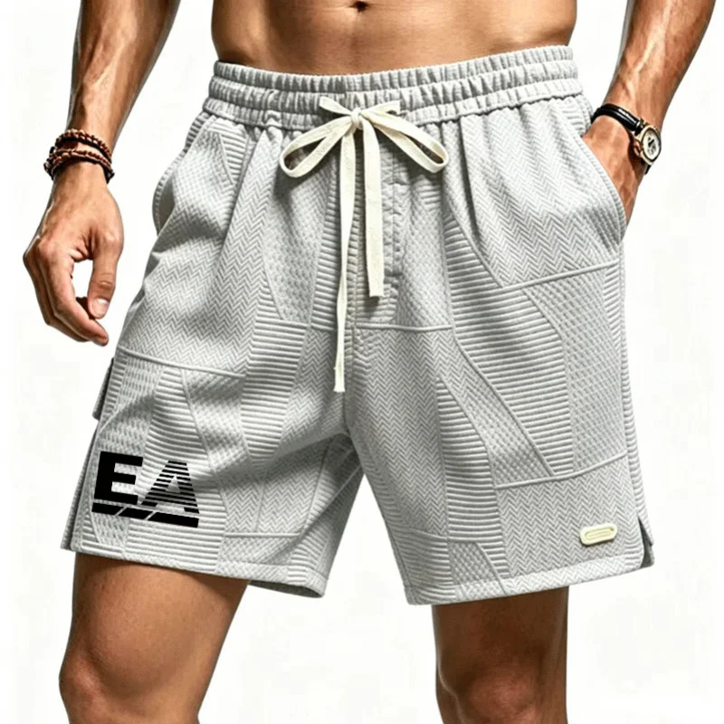 Men's Shorts Jacquard fabric Summer Breathable Mid-Length Sports Running Shorts Loose Streetwear Pant Drawstring Home pants Prin
Men's Shorts Jacquard fabric Summer Breathable Mid-Length Sports Running Shorts Loose Streetwear Pant Drawstring Home pants Prin