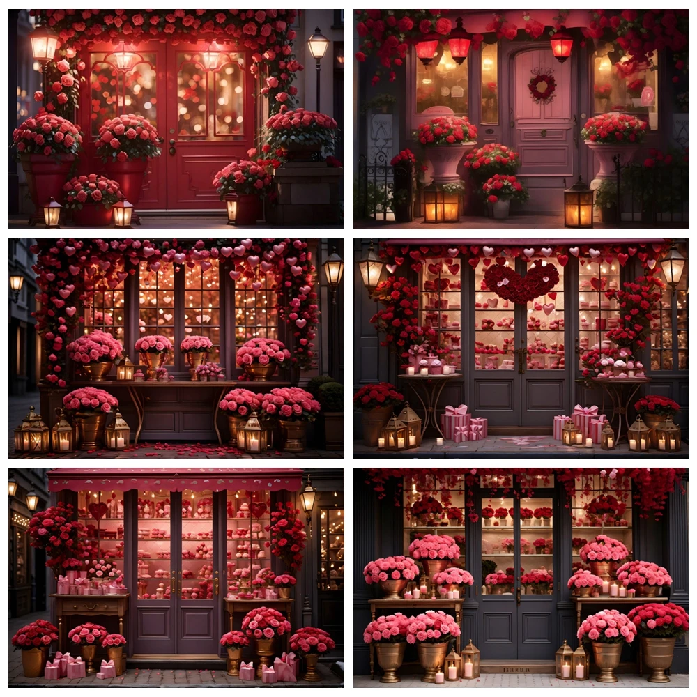 Valentine's Day Backdrop Rose Flower Store Window Red Love Heart Wedding Photography Background Decor Banner Photo Studio Props
Valentine's Day Backdrop Rose Flower Store Window Red Love Heart Wedding Photography Background Decor Banner Photo Studio Props