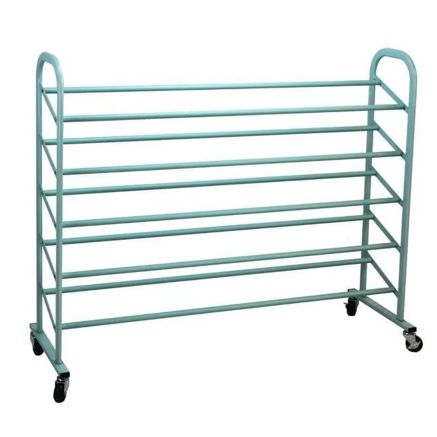 5SR1606 5-Tier Metal Shoe Rack Turquoise Color 43 L x 13.75 W x 34.5 H inches Fits 18 to 20 Pairs of Shoes
5SR1606 5-Tier Metal Shoe Rack Turquoise Color 43 L x 13.75 W x 34.5 H inches Fits 18 to 20 Pairs of Shoes