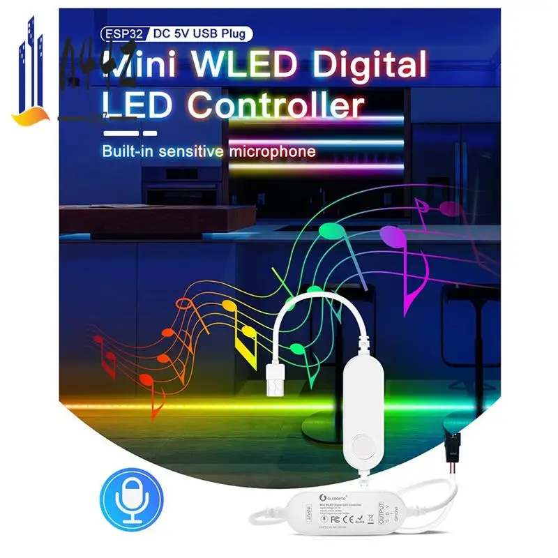 A44Z-GLEDOPTO WLED ESP32 Мини-контроллер светодиодных лент RGB IC Цифровой с микрофоном Режим звука музыки DC5V USB Dynamic WS2811 WS2812/B
A44Z-GLEDOPTO WLED ESP32 Мини-контроллер светодиодных лент RGB IC Цифровой с микрофоном Режим звука музыки DC5V USB Dynamic WS2811 WS2812/B