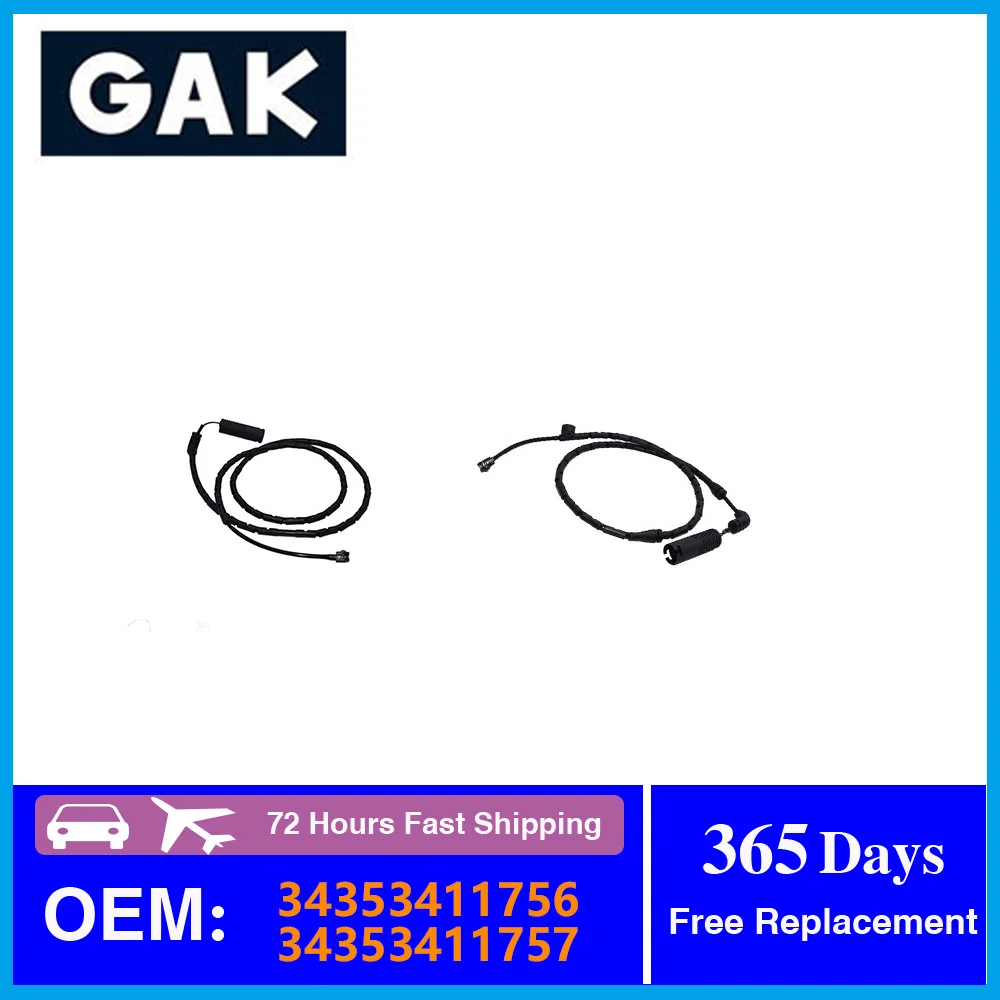GAK Front And Rear Brake Pad Wear Sensor Induction Line 34353411756 34353411757 For BMW X3 E83 Car Replacement Parts
GAK Front And Rear Brake Pad Wear Sensor Induction Line 34353411756 34353411757 For BMW X3 E83 Car Replacement Parts