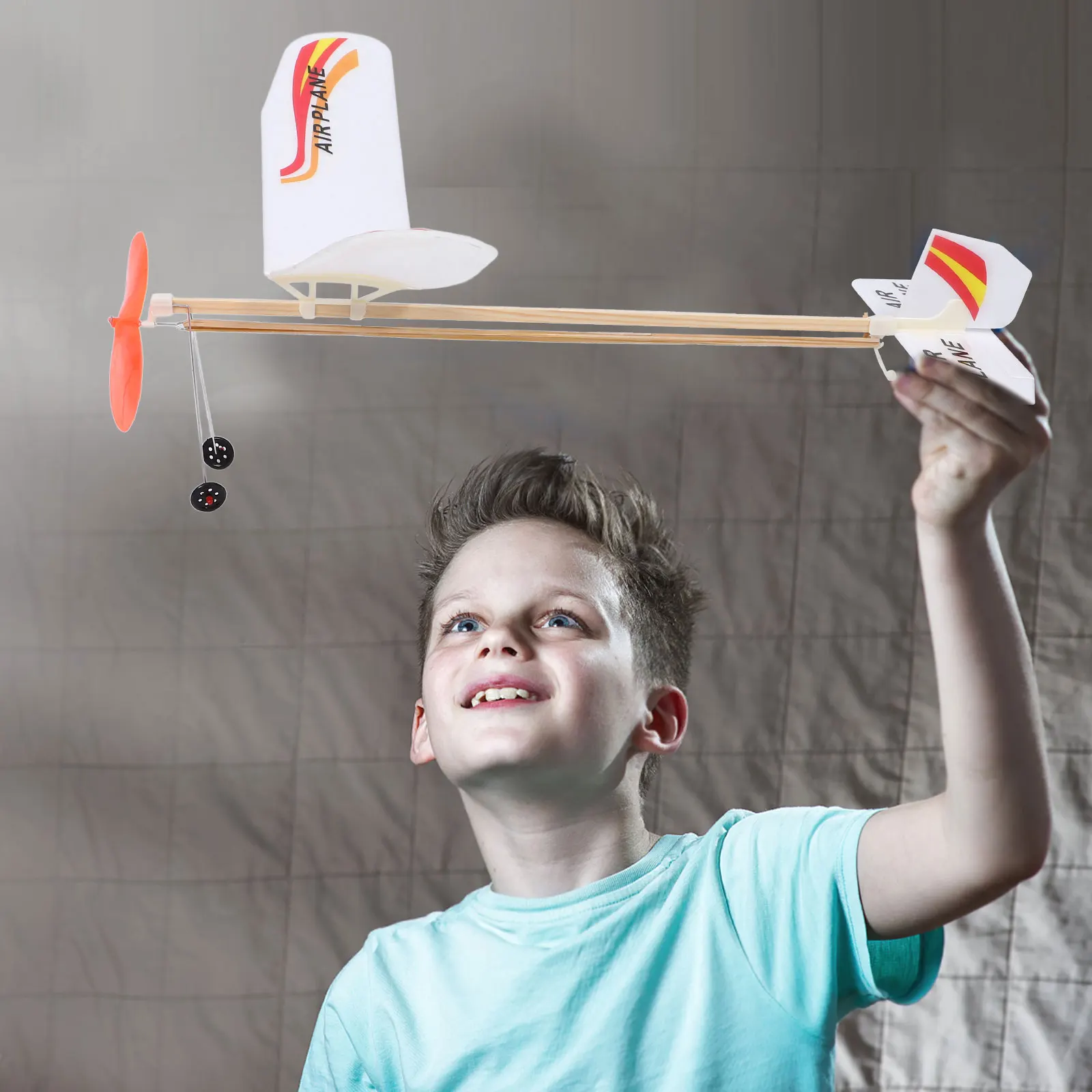 Rubber Band Powered Airplane DIY Glider Planes Models Outdoor Toy Wood Red Lightweight Transport Kids Safe Family Educational
Rubber Band Powered Airplane DIY Glider Planes Models Outdoor Toy Wood Red Lightweight Transport Kids Safe Family Educational