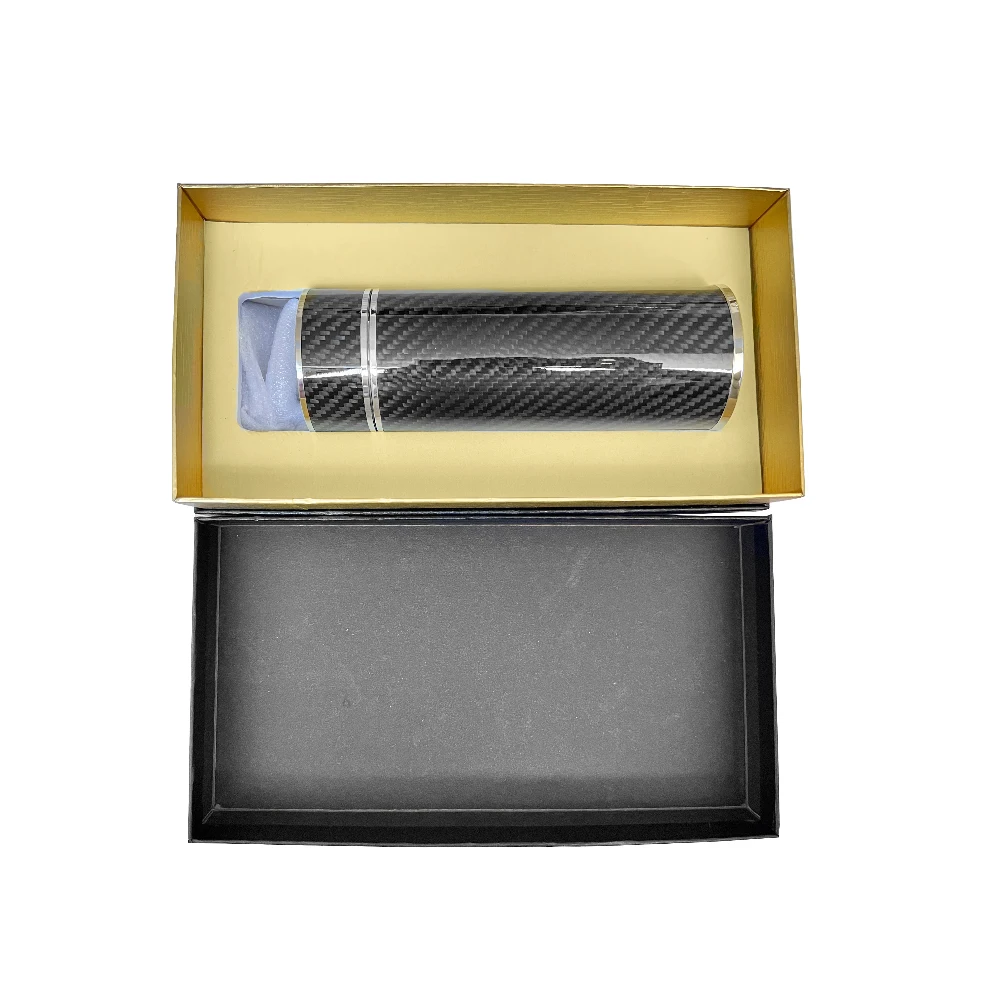 Luxury Gift Real Carbon Fiber Stainless Steel Thermos Vacuum Flask Thermos Water Vacuum Bottle
Luxury Gift Real Carbon Fiber Stainless Steel Thermos Vacuum Flask Thermos Water Vacuum Bottle