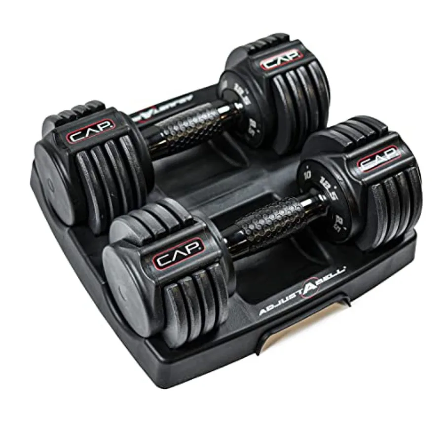 12.5 lb Pair Adjustable Dumbbell with Contoured Full Rotation Handle Honeycomb Design Black
12.5 lb Pair Adjustable Dumbbell with Contoured Full Rotation Handle Honeycomb Design Black