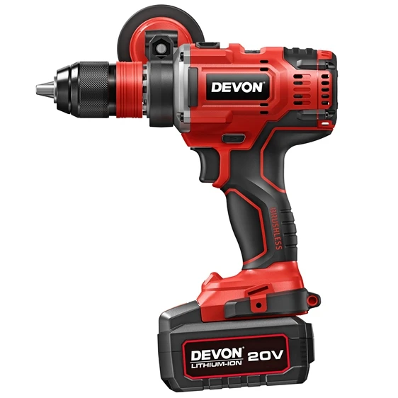 DEVON High- Strength 20v Drill Cordless Power Tool Brands Brushless Electric Drill
DEVON High- Strength 20v Drill Cordless Power Tool Brands Brushless Electric Drill