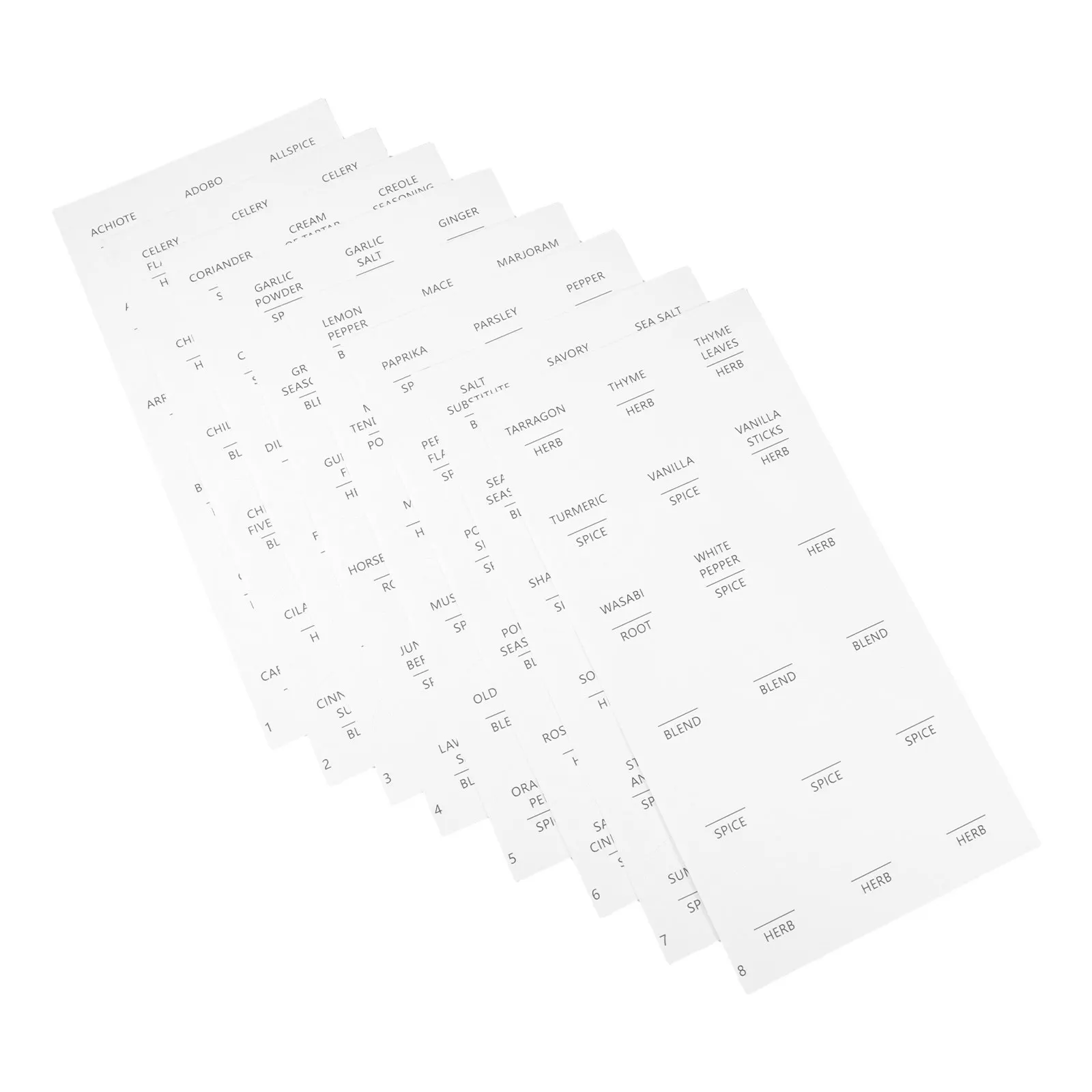 8 Sheets Round Waterproof Seasoning Labels White Spice Jar Stickers for Kitchen Pantry Organization Spice Stickers
8 Sheets Round Waterproof Seasoning Labels White Spice Jar Stickers for Kitchen Pantry Organization Spice Stickers