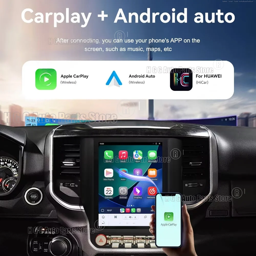 HJ 9.7" Multimedia Video Player For Dodge Ram 2019-2021 Android Stereo 4G WiFi Autoradio Car GPS Navigation CarPlay Head Unit
HJ 9.7" Multimedia Video Player For Dodge Ram 2019-2021 Android Stereo 4G WiFi Autoradio Car GPS Navigation CarPlay Head Unit