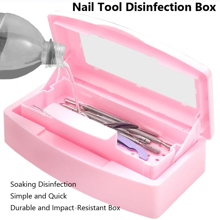 Nail Art Tool Sterilizer Tray, Clean Sterilizing Box Storage Organizer for Tweezers, Cuticle Nipper, Nail Implement Manicure Equ
Nail Art Tool Sterilizer Tray, Clean Sterilizing Box Storage Organizer for Tweezers, Cuticle Nipper, Nail Implement Manicure Equ
