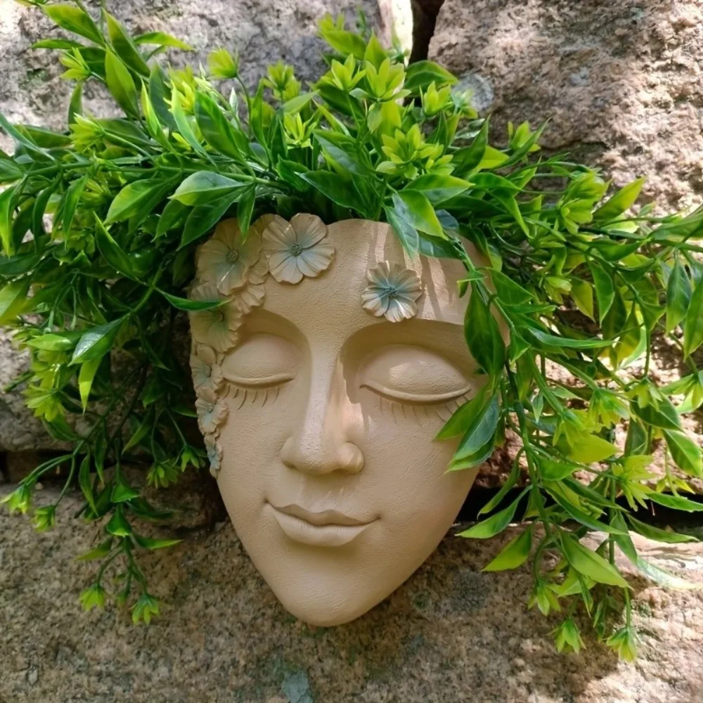 Creative Funny Face Sculpture Planter Resin Craft Cute Head Wall Planter Handmade Girl Face Flowerpot Living Room Balcony
Creative Funny Face Sculpture Planter Resin Craft Cute Head Wall Planter Handmade Girl Face Flowerpot Living Room Balcony