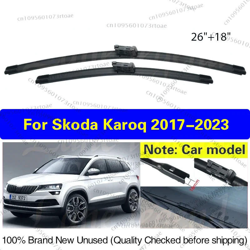 2PCS For Skoda Karoq 2017 - 2023 26"+18" Front Rear Wiper Blades Windshield Windscreen Window Rain Brush Car Accessories 2022
2PCS For Skoda Karoq 2017 - 2023 26"+18" Front Rear Wiper Blades Windshield Windscreen Window Rain Brush Car Accessories 2022