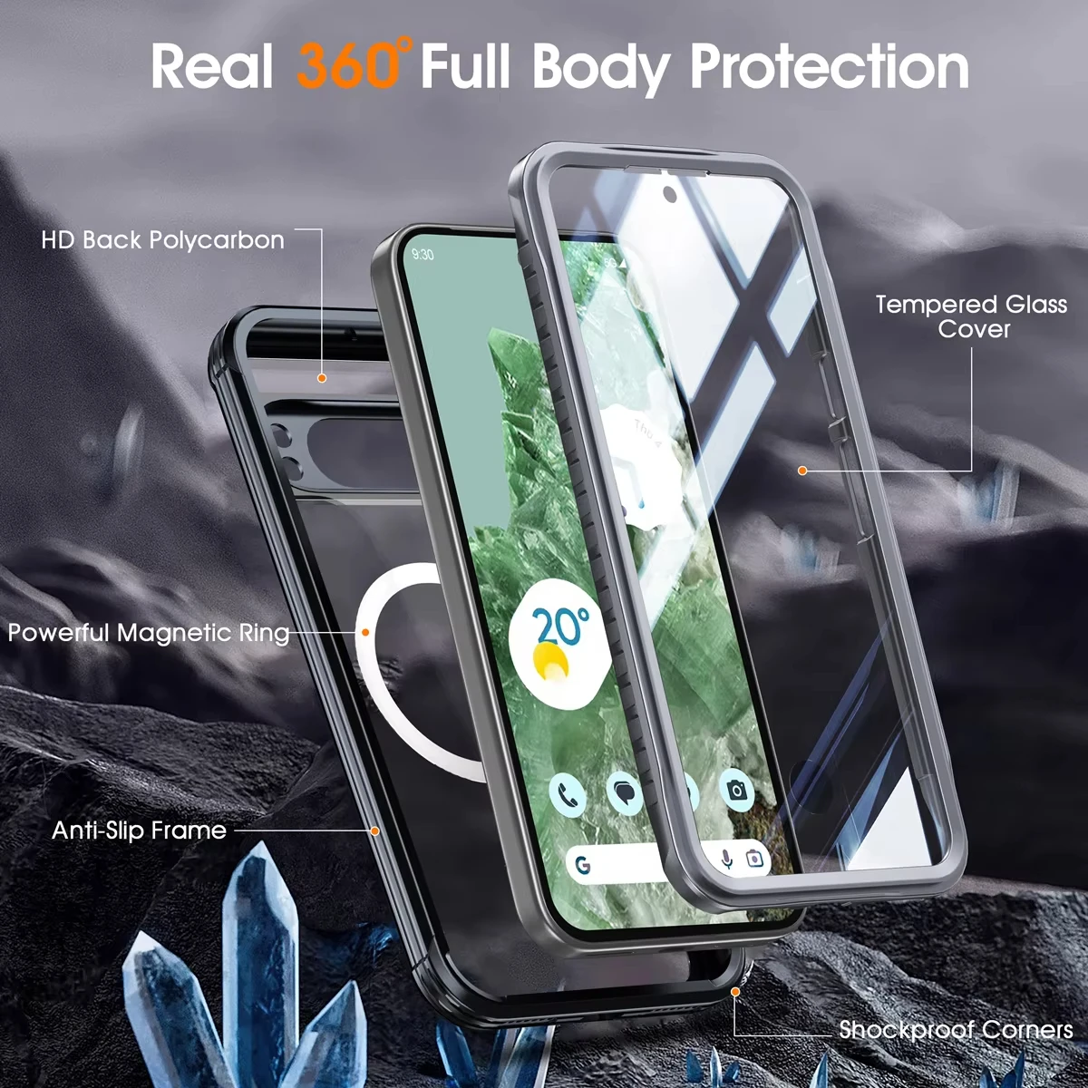 360 Protection Phone Case For Google Pixel 9 Pro XL 8 Pro Dual Layer Glass Clear Shockproof Wireless Charging MagSafe Cover
360 Protection Phone Case For Google Pixel 9 Pro XL 8 Pro Dual Layer Glass Clear Shockproof Wireless Charging MagSafe Cover