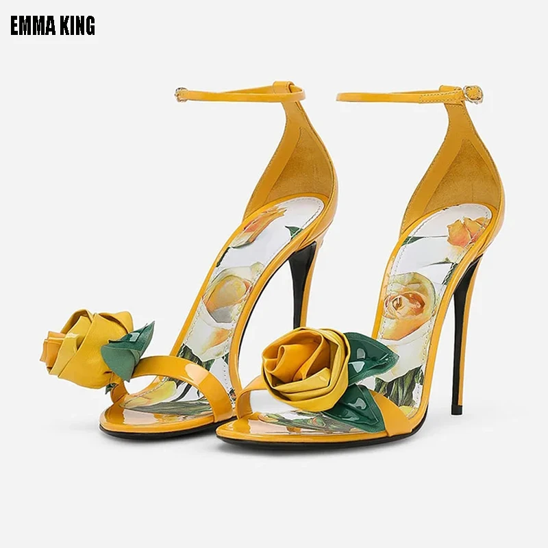 2024 Women High Heels Pu Sandal Women's French Style Rose Flower Designer High Heeled Shoes Sexy Dress Party Wedding Shoes 44
2024 Women High Heels Pu Sandal Women's French Style Rose Flower Designer High Heeled Shoes Sexy Dress Party Wedding Shoes 44