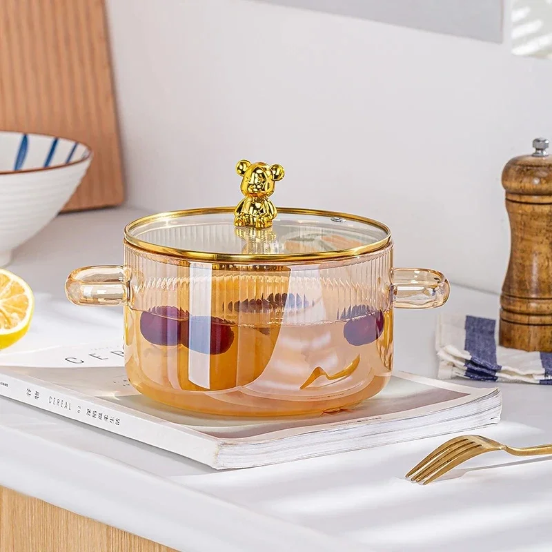 New Household Large Soup Bowl Salad Bowl with Lid Instant Noodle Bowl Can Directly Cook Binaural Glass Pot
New Household Large Soup Bowl Salad Bowl with Lid Instant Noodle Bowl Can Directly Cook Binaural Glass Pot
