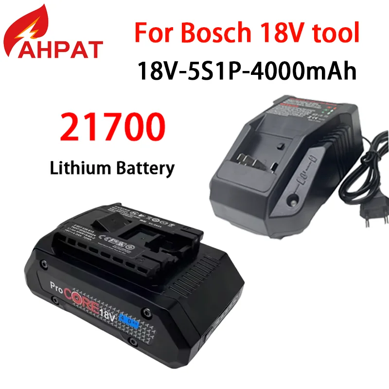 18V 4000mAH ProCORE replacement battery, for Bosch 18V cordless tools BAT609 BAT618 GBA18V 21700 high power 5C power cell
18V 4000mAH ProCORE replacement battery, for Bosch 18V cordless tools BAT609 BAT618 GBA18V 21700 high power 5C power cell