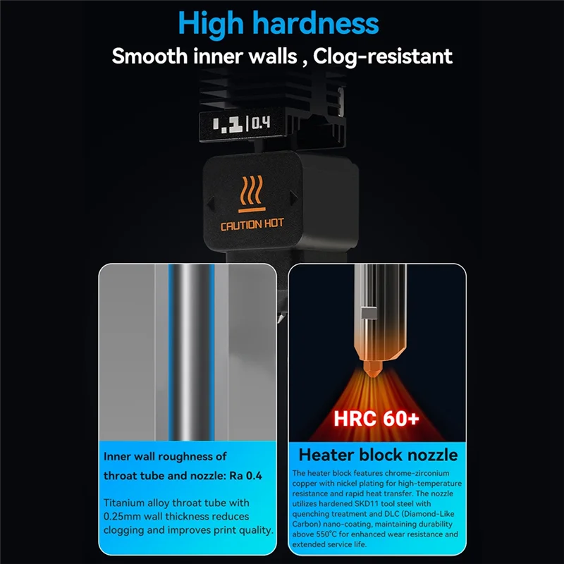 Для Bambu Lab H2D Hotend для Bambu Lab A1 A1mini Hotend сопло из закаленной стали аксессуары для 3D-принтеров
Для Bambu Lab H2D Hotend для Bambu Lab A1 A1mini Hotend сопло из закаленной стали аксессуары для 3D-принтеров