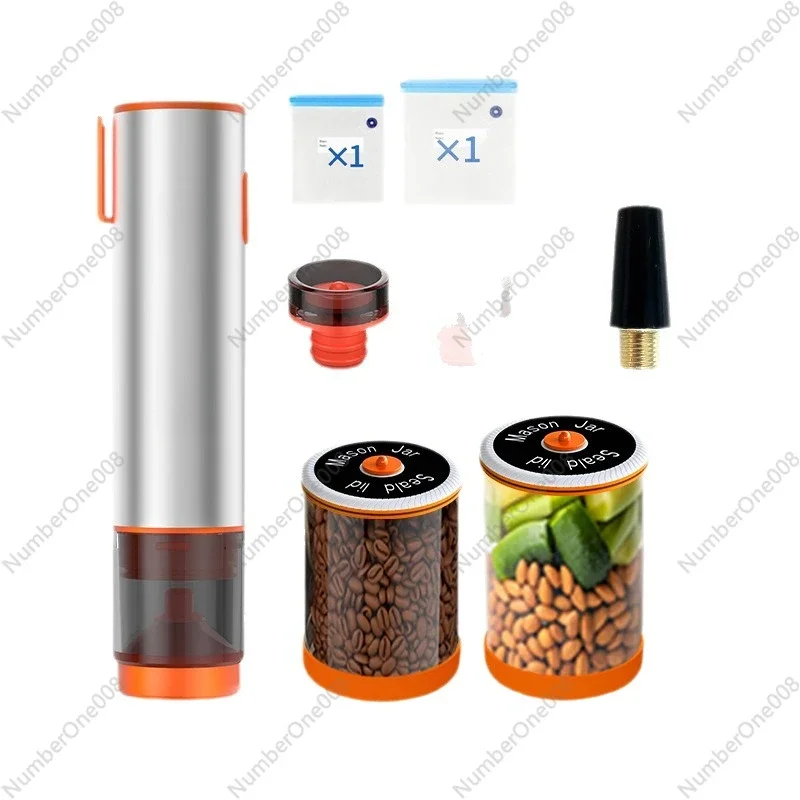 Metal Handheld Vacuum Sealer - Mason Jar Compatible, 40s Airtight Seal for Food Preservation
Metal Handheld Vacuum Sealer - Mason Jar Compatible, 40s Airtight Seal for Food Preservation