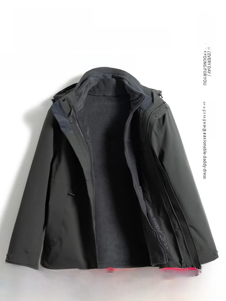 Waterproof Autumn Winter Jaet for Men Removable Fce Inner Outdoor Two-Piece Set Windproof Tee-in-One Climbing Clothes
Waterproof Autumn Winter Jaet for Men Removable Fce Inner Outdoor Two-Piece Set Windproof Tee-in-One Climbing Clothes