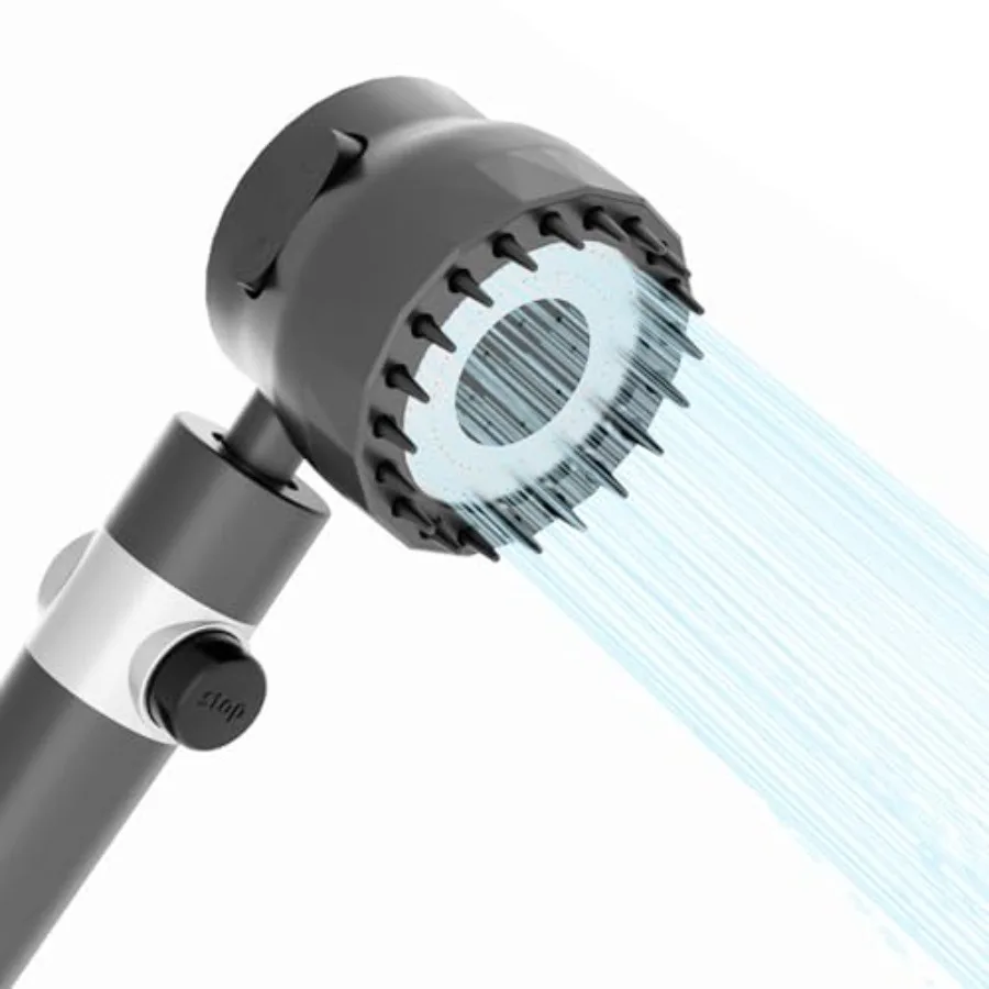 Handheld high-pressure shower head, with hose combination set, filter and various spray modes, Adjustable bracket, one-key swit
Handheld high-pressure shower head, with hose combination set, filter and various spray modes, Adjustable bracket, one-key swit