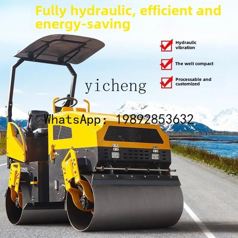 B1 . Hand-held ride-on single and double steel wheels 1 ton miniature vibrating lawn asphalt compactor
B1 . Hand-held ride-on single and double steel wheels 1 ton miniature vibrating lawn asphalt compactor