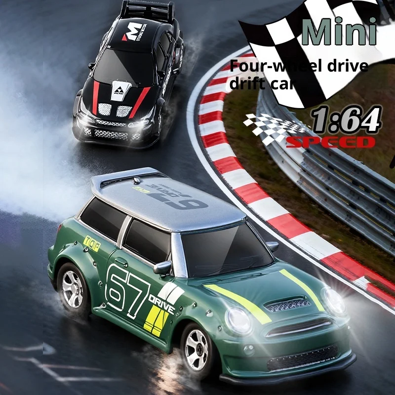 New Kf33 Desktop Drift Remote Control Car 1:64 Full Proportion Four-Wheel Drive Car Model Toy Children'S Gift Remote Control Toy
New Kf33 Desktop Drift Remote Control Car 1:64 Full Proportion Four-Wheel Drive Car Model Toy Children'S Gift Remote Control Toy