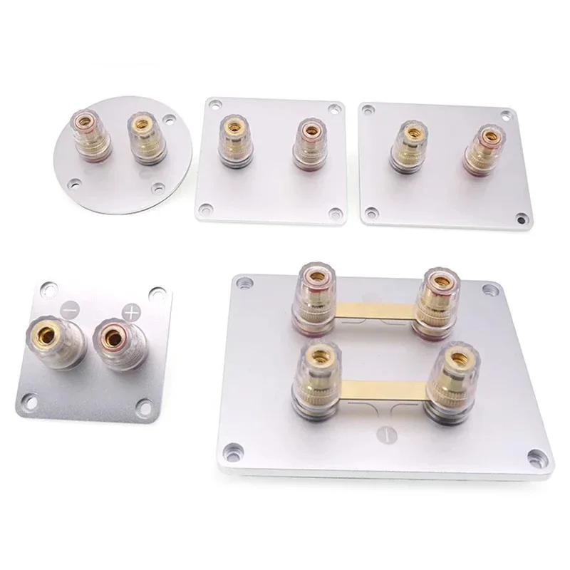 Hifi 2/4 Bit Square Aluminum Blank Terminal Plated Binding Post Speaker Board Sound Plug Connector Junction Box Audio DIY Parts
Hifi 2/4 Bit Square Aluminum Blank Terminal Plated Binding Post Speaker Board Sound Plug Connector Junction Box Audio DIY Parts