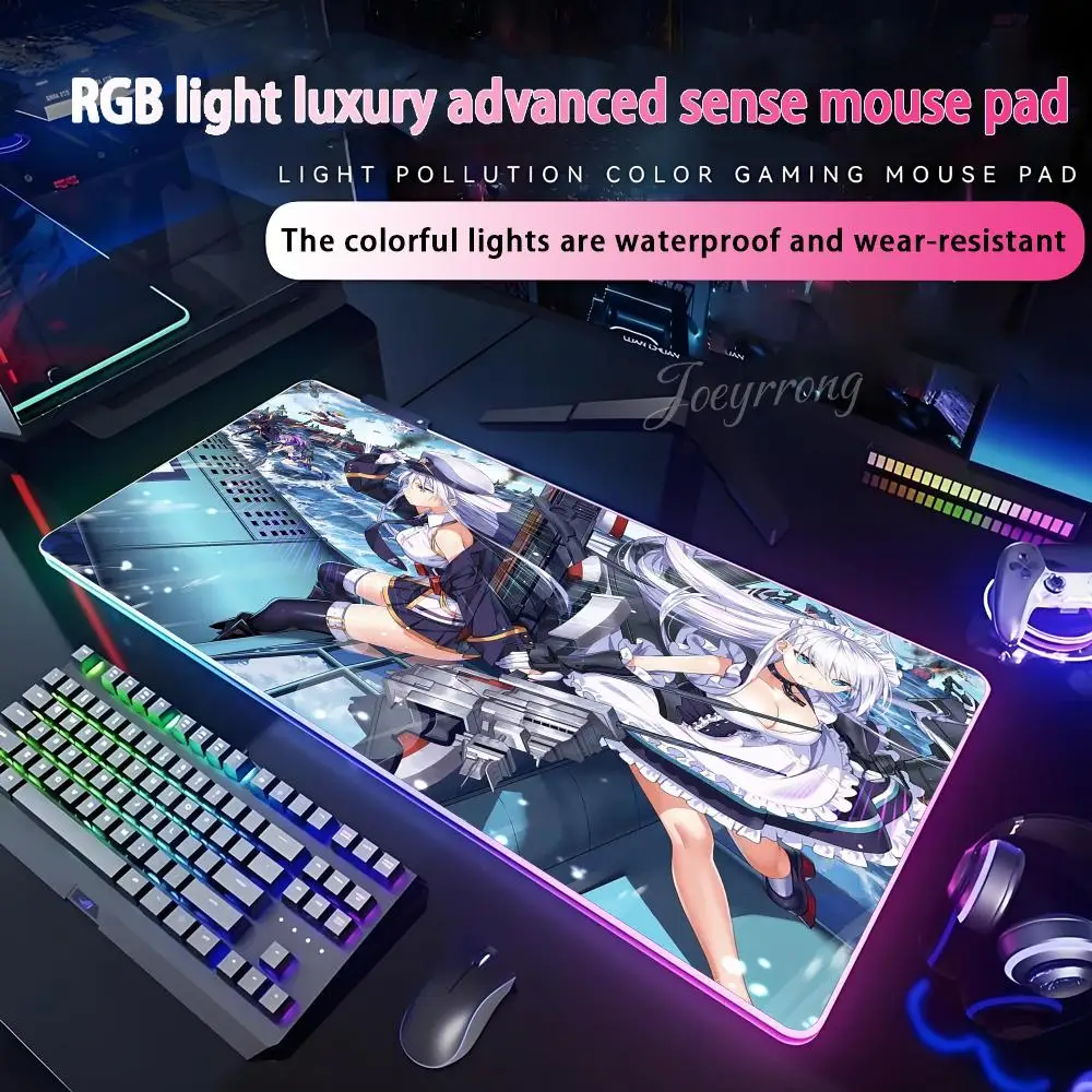 azur lane Mouse Pad For FPS eSports RGB Extended Gaming Keyboard LED Mats Large 1000x500mm XXL Gamer
azur lane Mouse Pad For FPS eSports RGB Extended Gaming Keyboard LED Mats Large 1000x500mm XXL Gamer