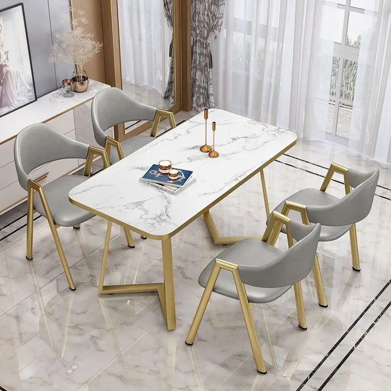 Table And Chair Combination Modern Minimalist Milk Tea Restaurant Fast Food Restaurant Rectangular Table
Table And Chair Combination Modern Minimalist Milk Tea Restaurant Fast Food Restaurant Rectangular Table