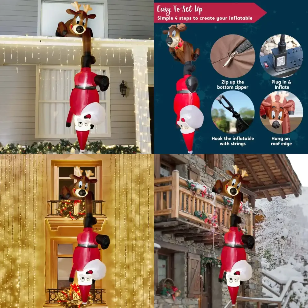 Y935 In-stock Christmas Inflatable Reindeer Puller with LED Lights, Outdoor Patio Decorations.
Y935 In-stock Christmas Inflatable Reindeer Puller with LED Lights, Outdoor Patio Decorations.