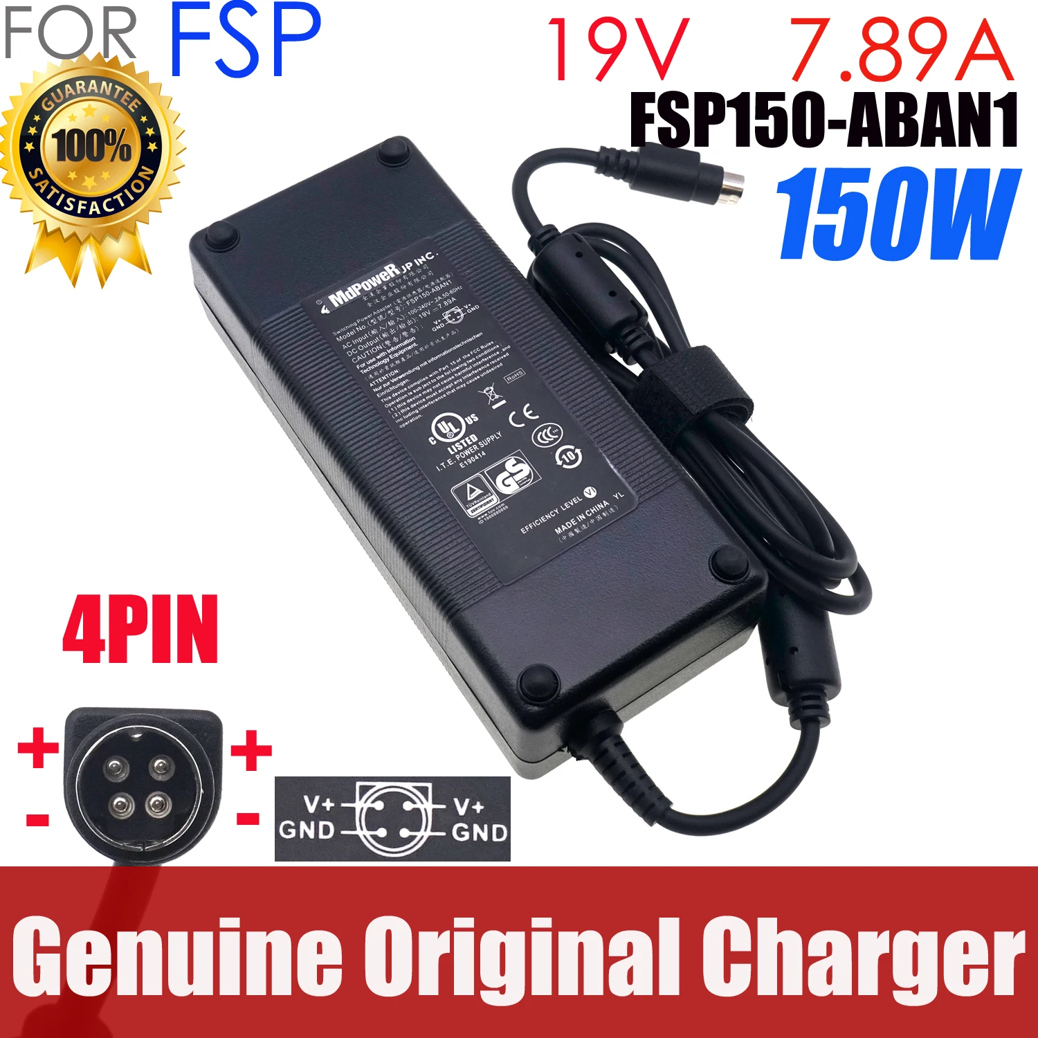 Genuine FSP FSP150-AAA FSP150-ABBN1 FSP150-ABBN2 FSP150-AHA AC DC Adapter Charger 19V 7.89A 150W For GETAC X500 Power Supply
Genuine FSP FSP150-AAA FSP150-ABBN1 FSP150-ABBN2 FSP150-AHA AC DC Adapter Charger 19V 7.89A 150W For GETAC X500 Power Supply
