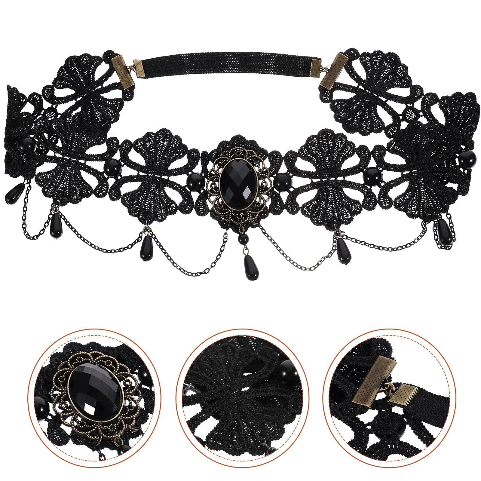 Halloween Head Chain Black Gothic Headpiece Headbands for Women Fairy Accessories Hair Forehead Girl Bride
Halloween Head Chain Black Gothic Headpiece Headbands for Women Fairy Accessories Hair Forehead Girl Bride