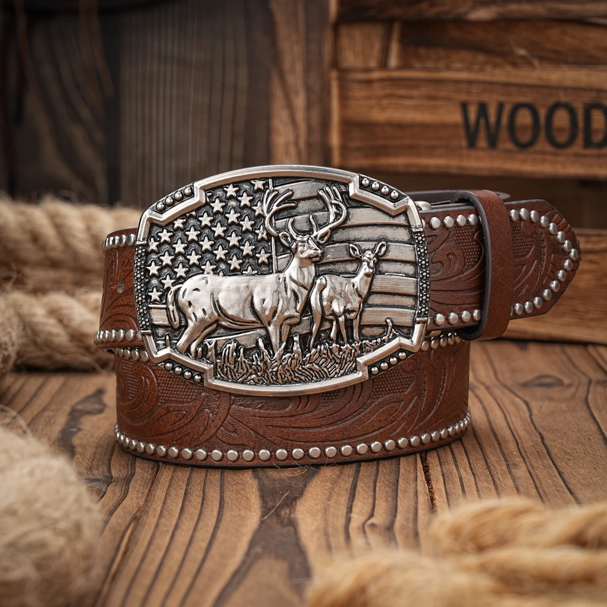 Western Cowboy PU Leather Belt - Men Waist Strap Bull Decoration Floral Engraved for Jeans
Western Cowboy PU Leather Belt - Men Waist Strap Bull Decoration Floral Engraved for Jeans